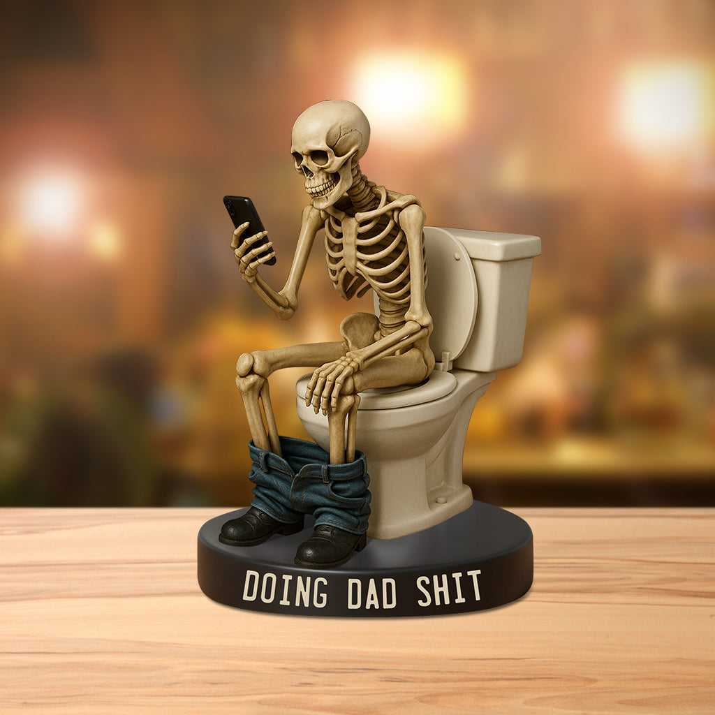 Doing Dad Thing - Personalized Father Custom Shaped Acrylic Plaque