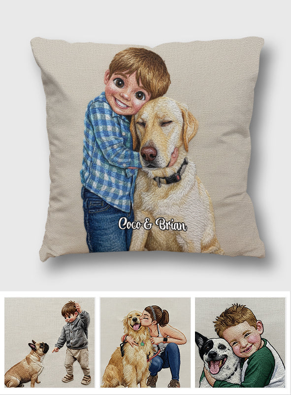 Lustiges Hundefoto – personalisiertes Hundekissen