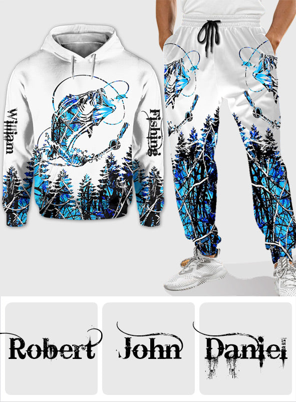 Love Fishing - Personalized Fishing Hoodie and Sweatpants