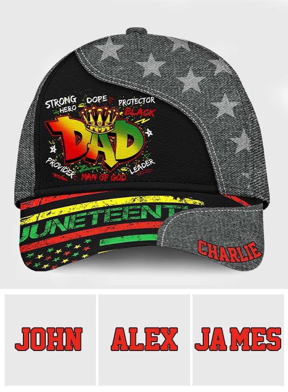 Papa du Juneteenth - Casquette classique personnalisée Juneteenth