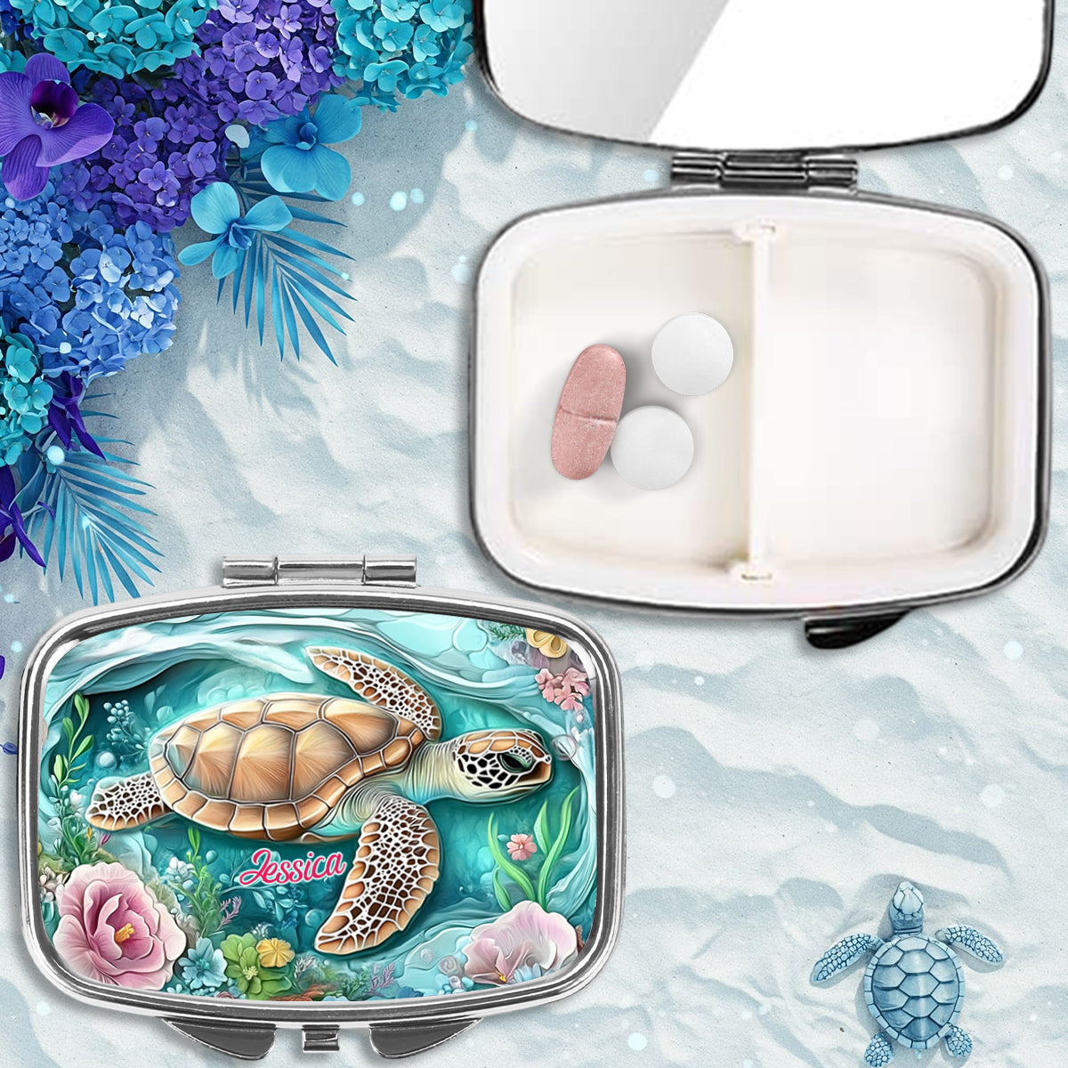 Turtle Lover - Personalized Turtle Pill Organizer