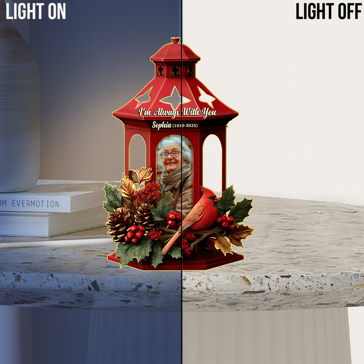 I'm Always With You - Personalized Memorial Acrylic LED Night Light