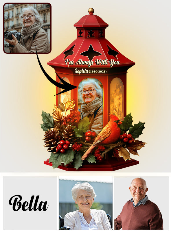 I'm Always With You - Personalized Memorial Acrylic LED Night Light