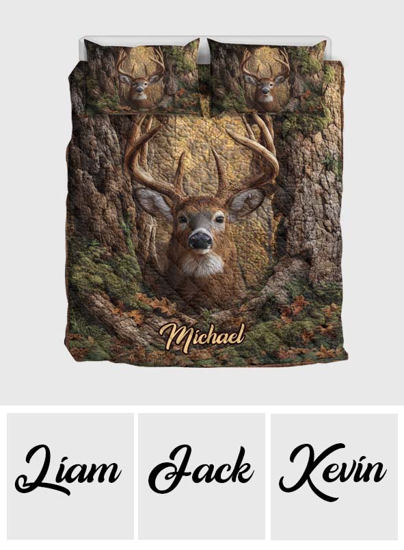 J'adore la chasse - Ensemble de courtepointe de chasse personnalisé