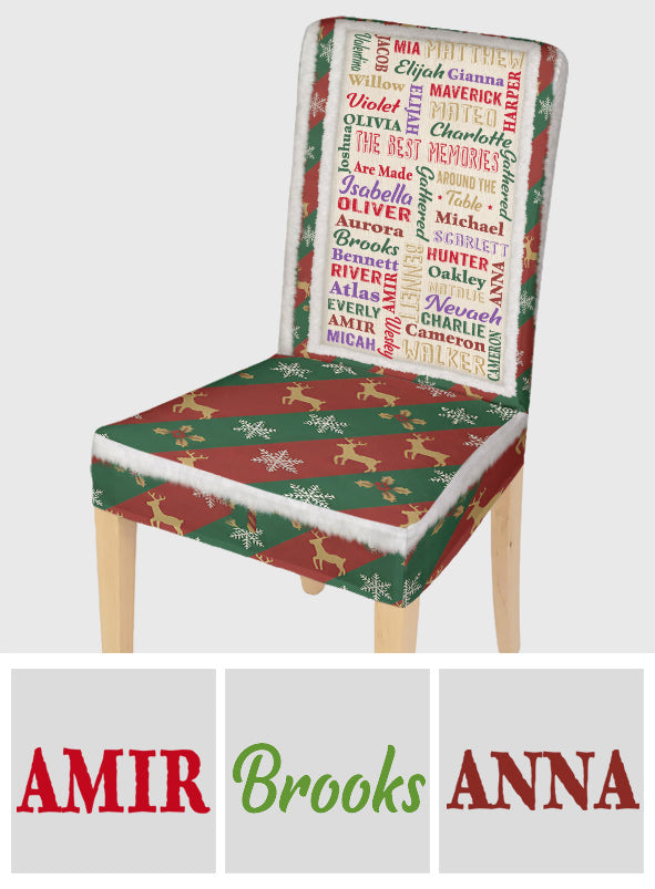 Ensemble de housses de chaises personnalisées pour toute la famille - Happy Family