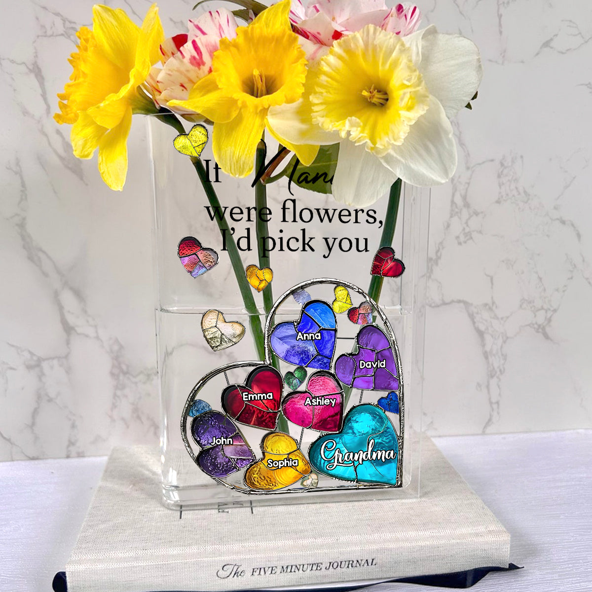 If Nana Were Flowers - Personalized Grandma Book Vase