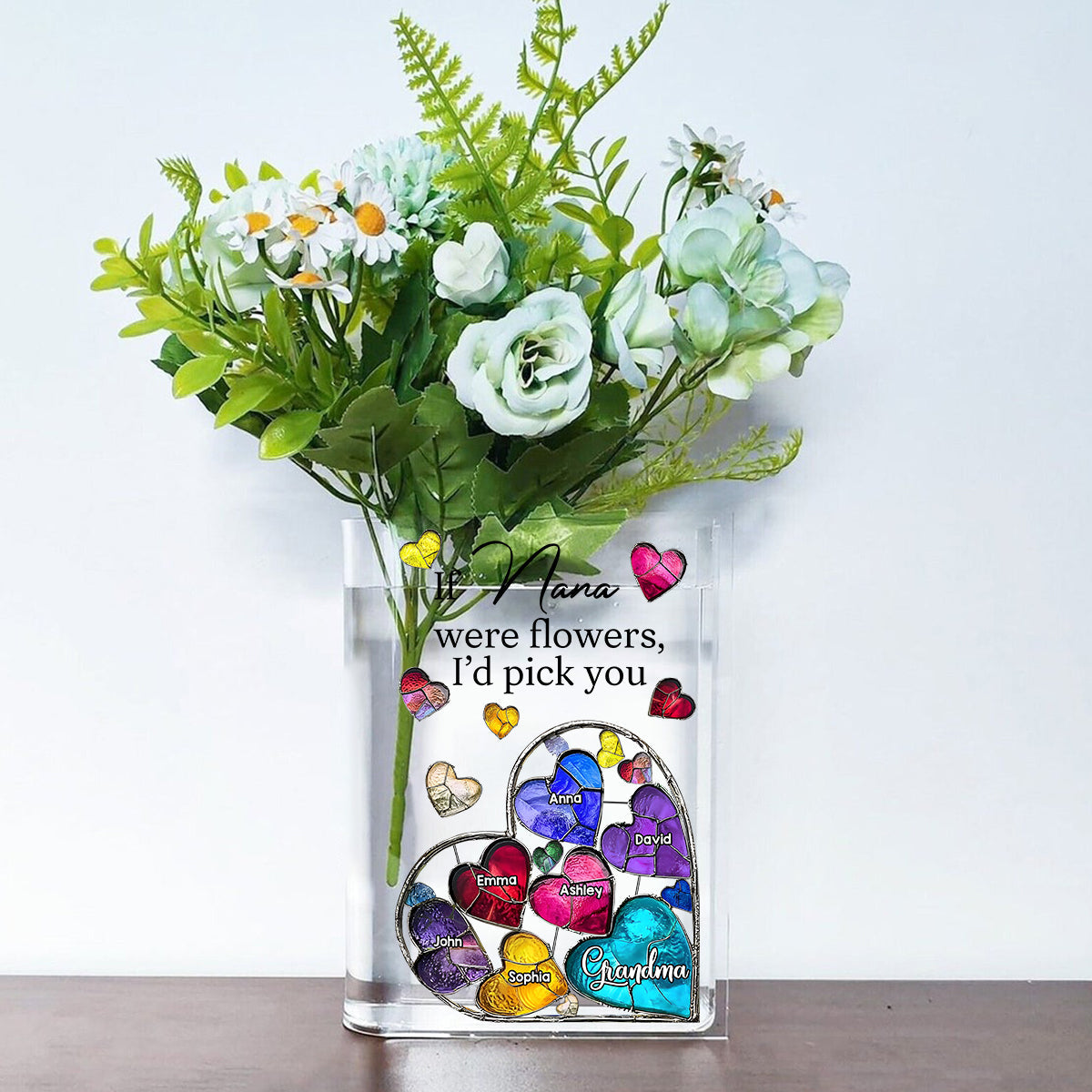 If Nana Were Flowers - Personalized Grandma Book Vase