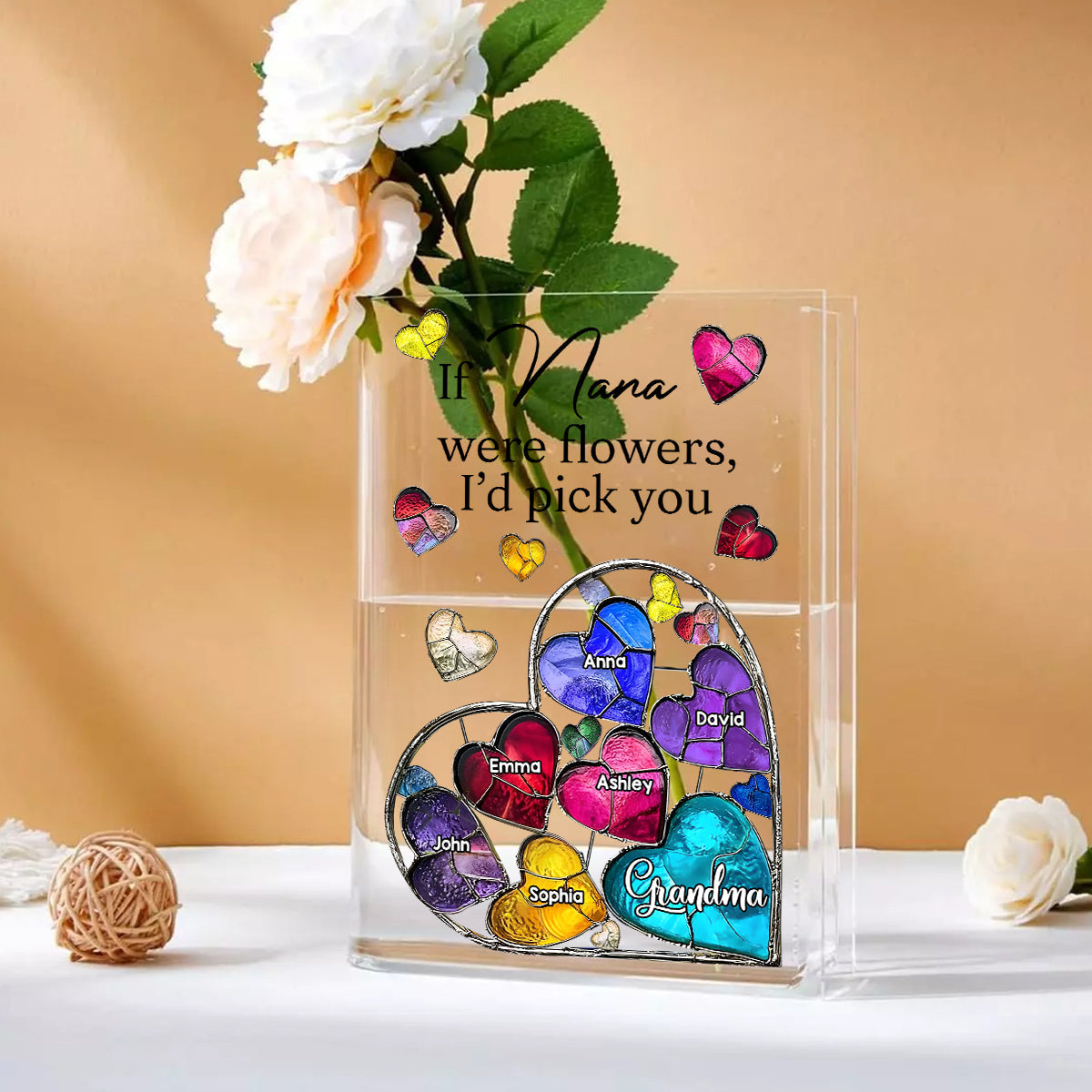 If Nana Were Flowers - Personalized Grandma Book Vase