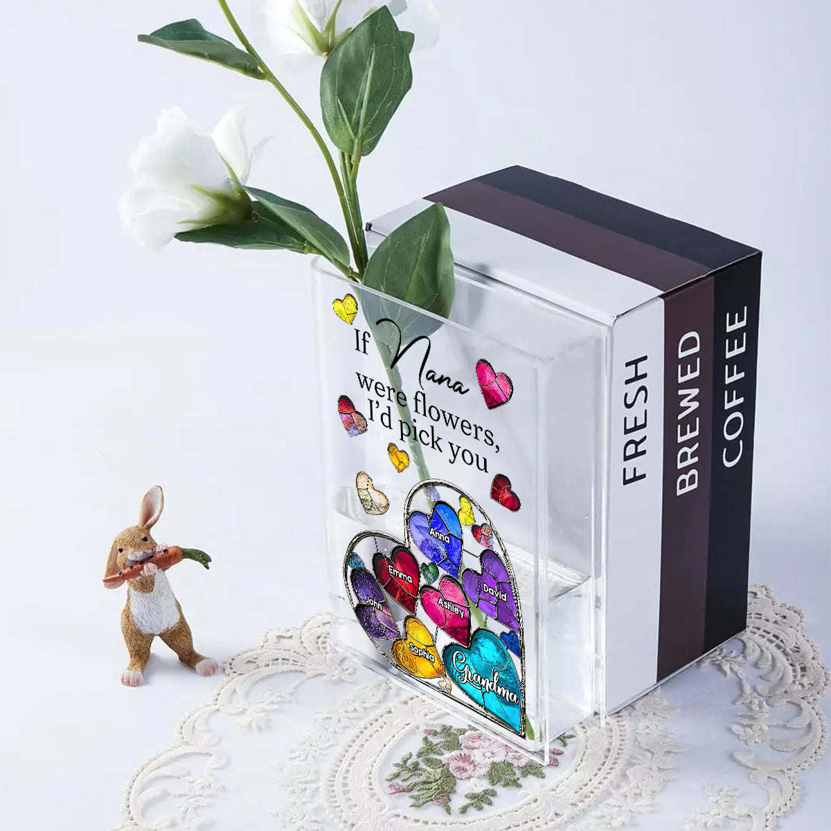 If Nana Were Flowers - Personalized Grandma Book Vase