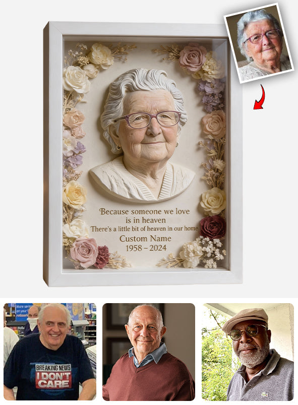 Boîte à fleurs commémorative personnalisée à partir de n'importe quelle photo - Plaque commémorative personnalisée en acrylique de forme personnalisée