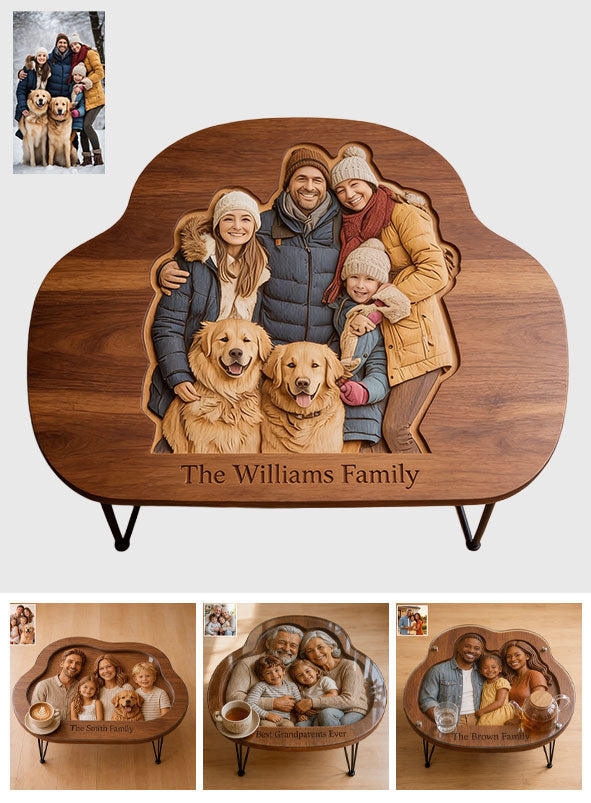 Custom From Any Photo - Personalized Family Table Custom Shape