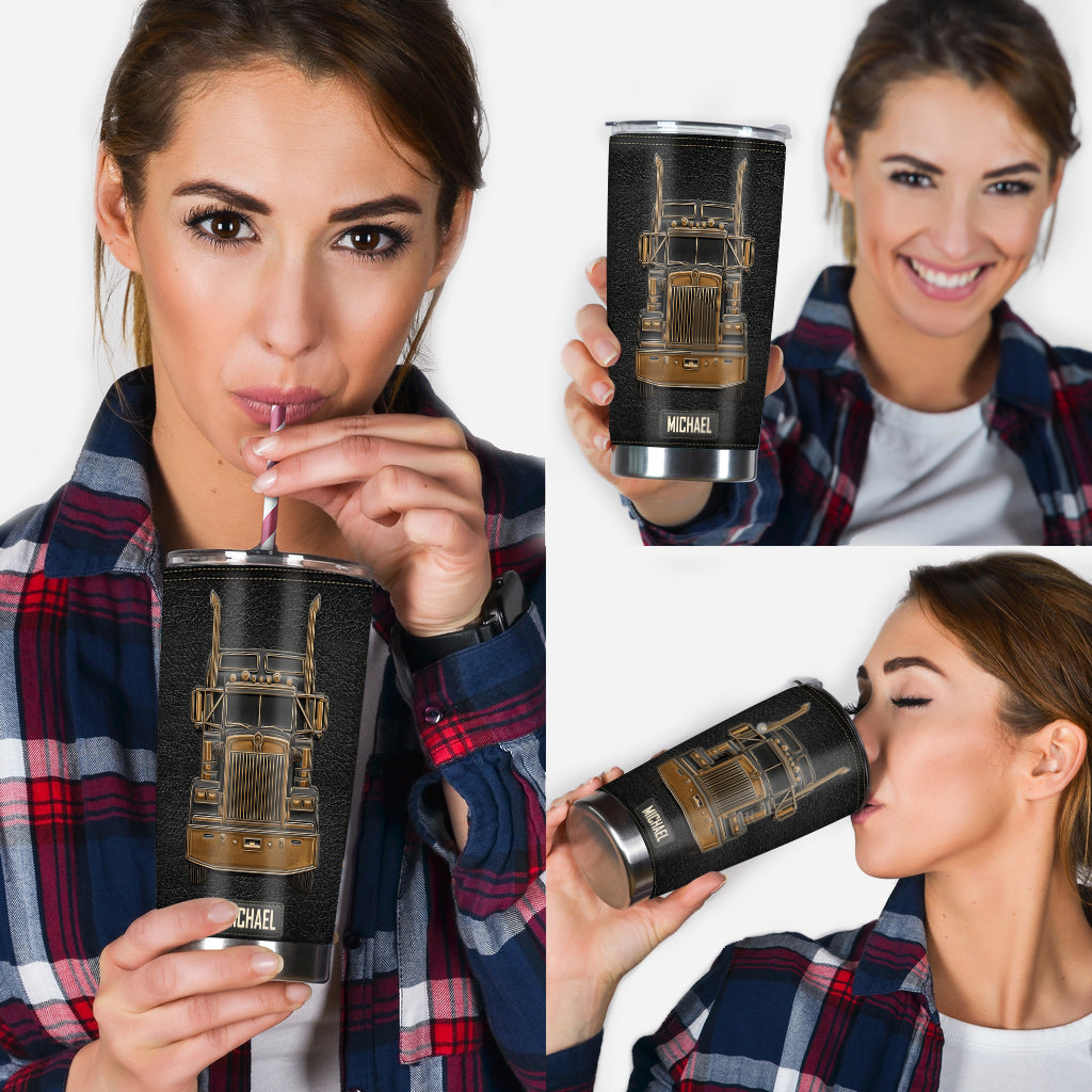 Truck Driver - Personalized Trucker Tumbler