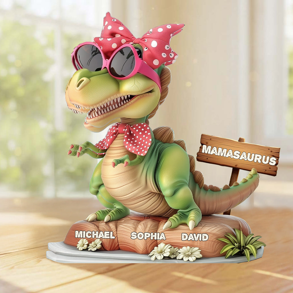 Mamasaurus - Personalized Mother Custom Shaped Acrylic Plaque