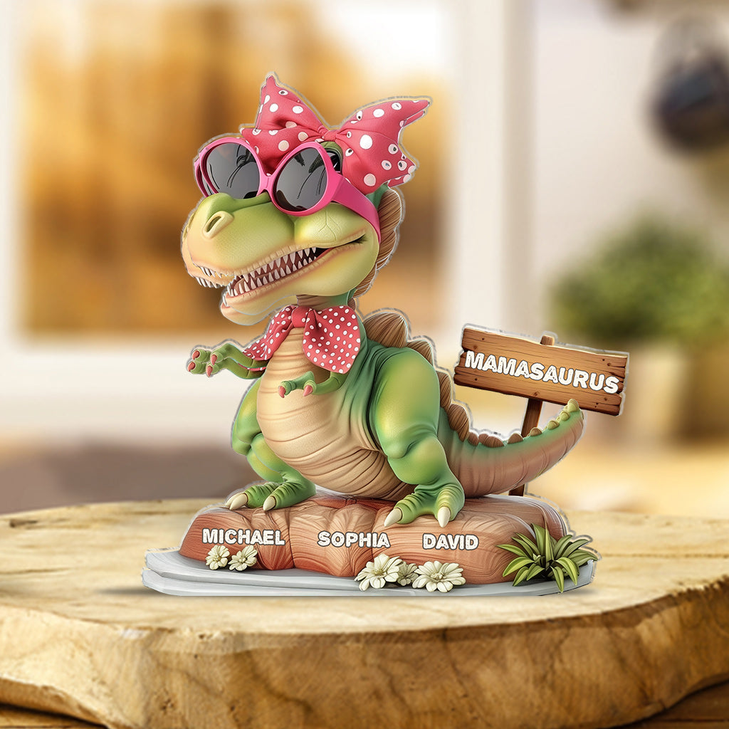 Mamasaurus - Personalized Mother Custom Shaped Acrylic Plaque