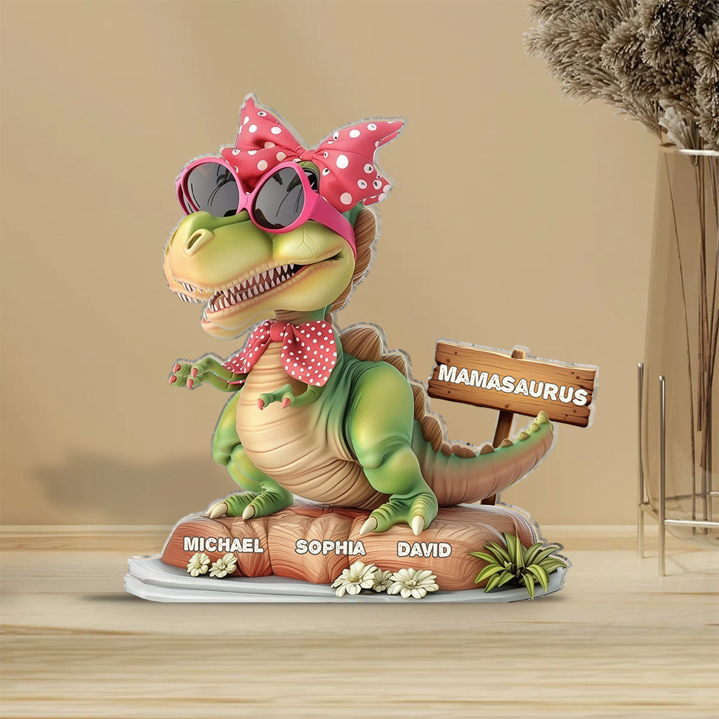 Mamasaurus - Personalized Mother Custom Shaped Acrylic Plaque