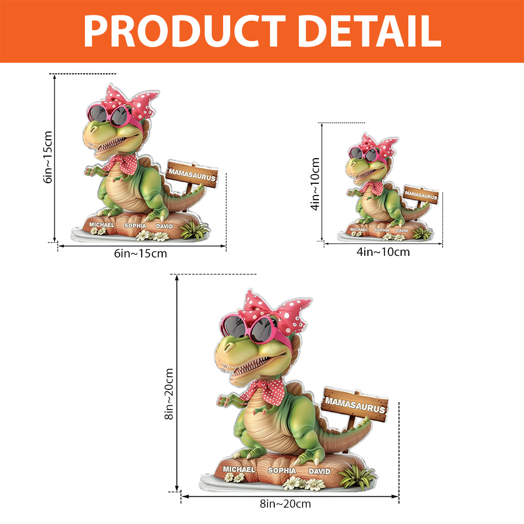 Mamasaurus - Personalized Mother Custom Shaped Acrylic Plaque