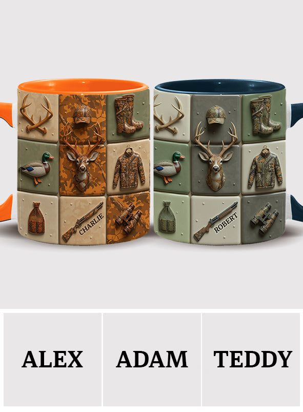 Liebe zur Jagd – Personalisierte Tasse mit Jagdmotiv