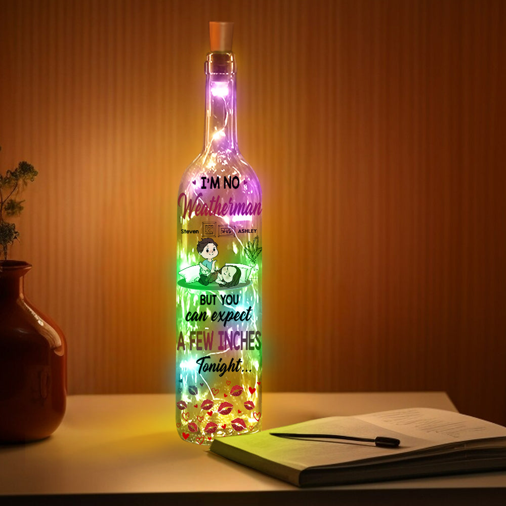 A Few Inches - Personalized Couple Wine Bottle Lamp
