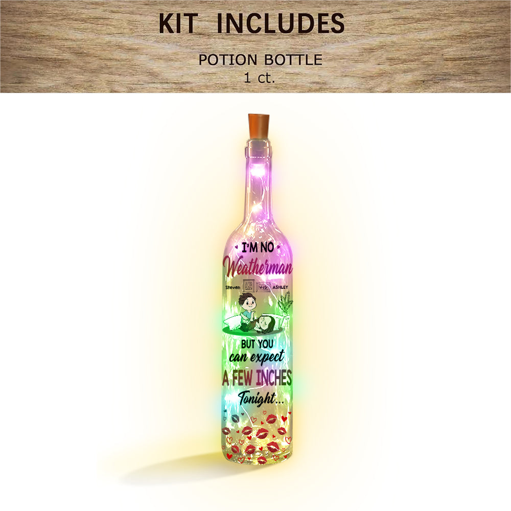 A Few Inches - Personalized Couple Wine Bottle Lamp