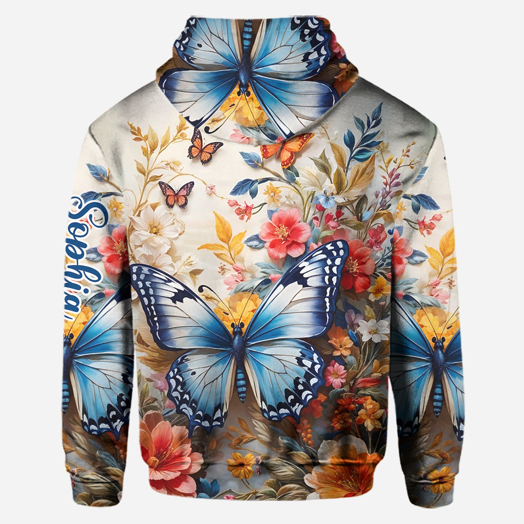 Colorful Butterfly - Personalized Butterfly Hoodie and Leggings