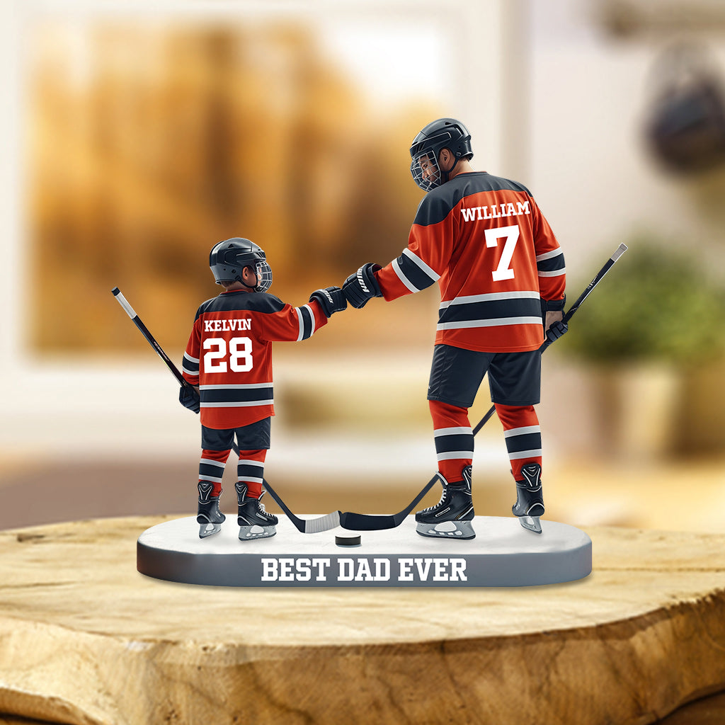 Best Dad Ever - Personalized Father Custom Shaped Acrylic Plaque