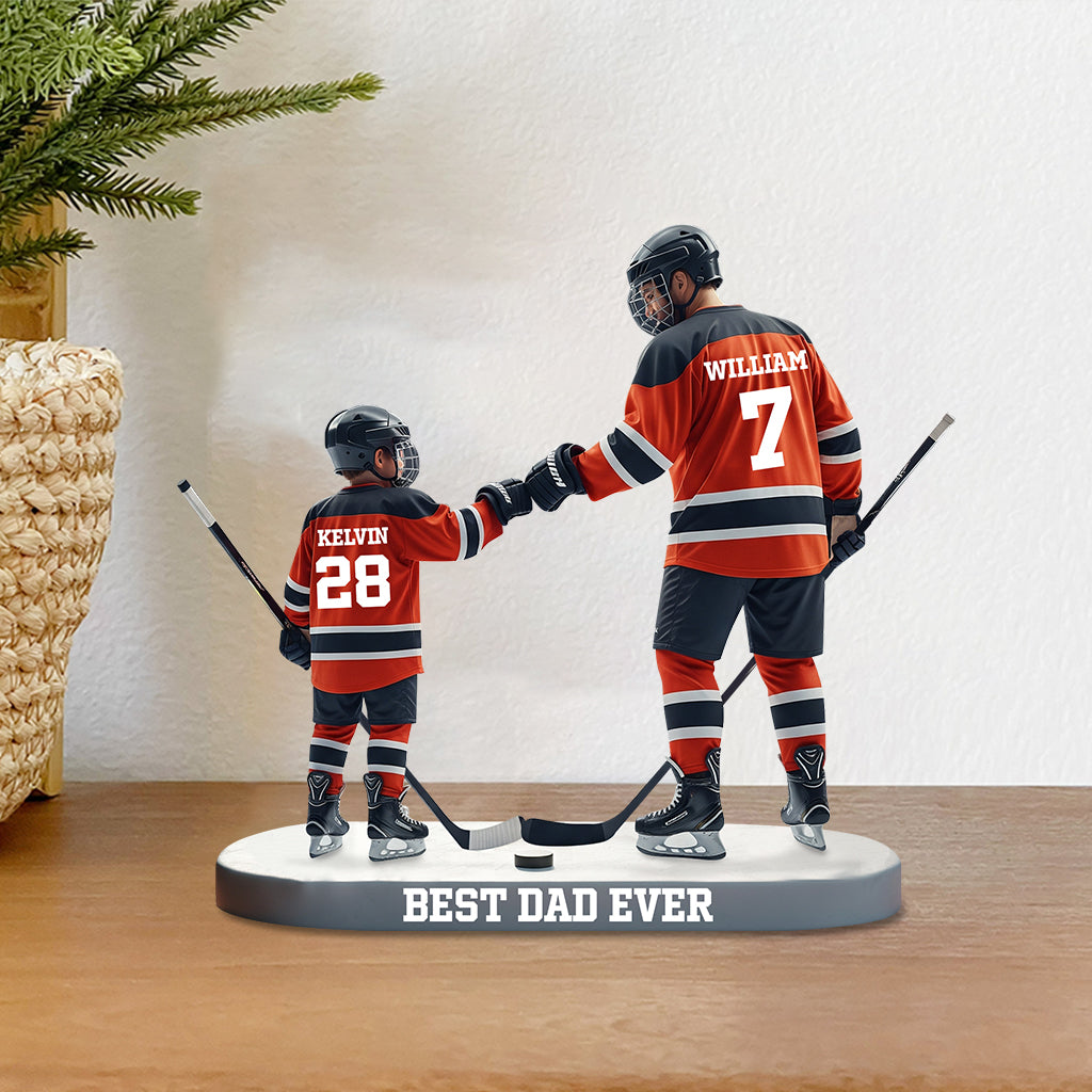 Best Dad Ever - Personalized Father Custom Shaped Acrylic Plaque