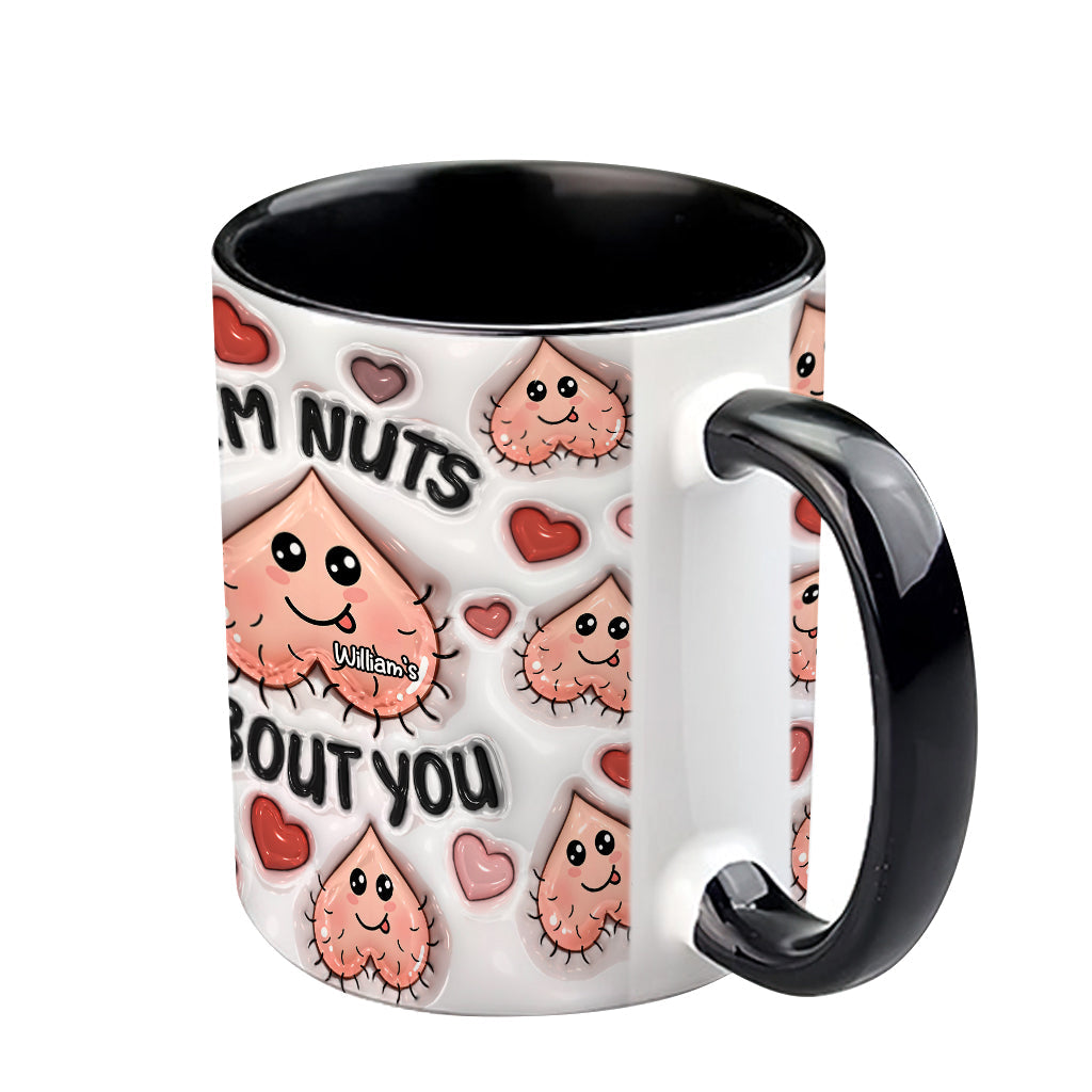 I'm Nuts About You - Personalized Couple Accent Mug