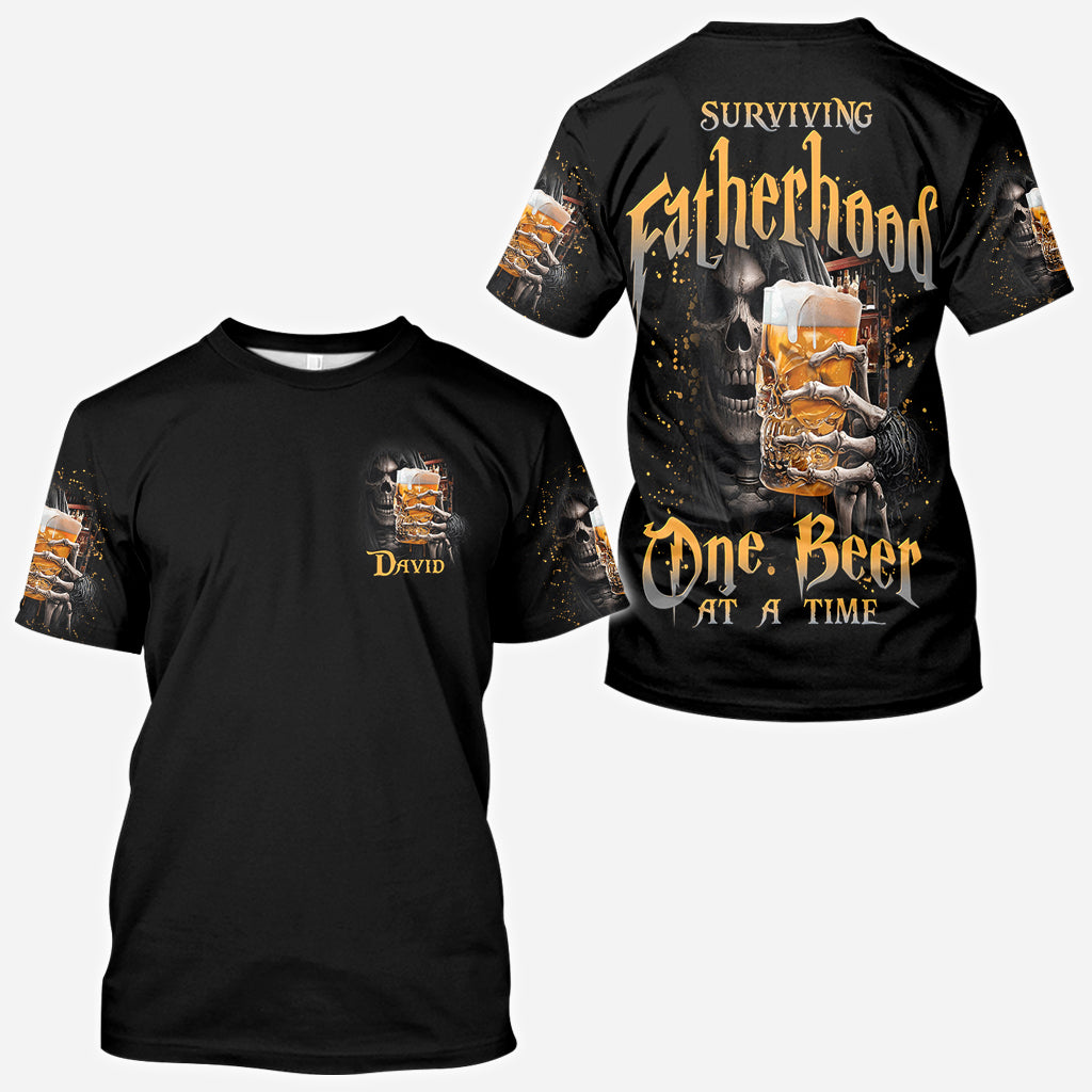 Surviving Fatherhood - Personalized Father All Over Shirt