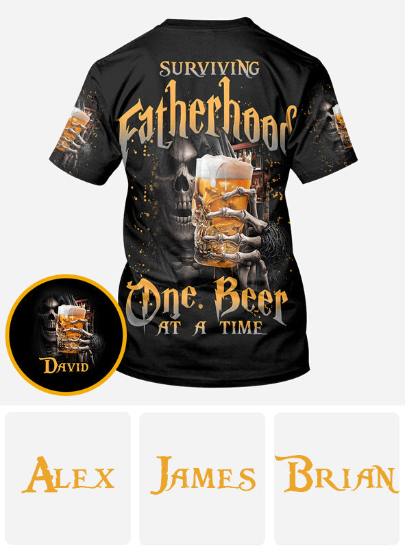 Surviving Fatherhood - Personalized Father All Over Shirt