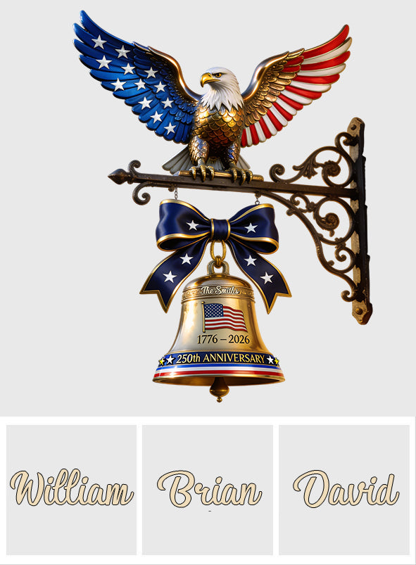 250 Jahre Amerika - Personalisierte Patriot Holz-Wandschild