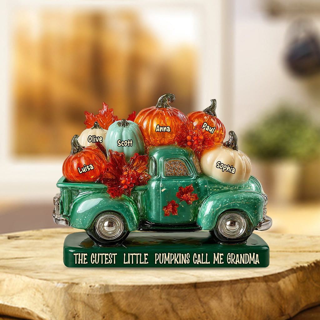 My Little Pumpkins - Personalized Grandma Custom Shaped Acrylic Plaque
