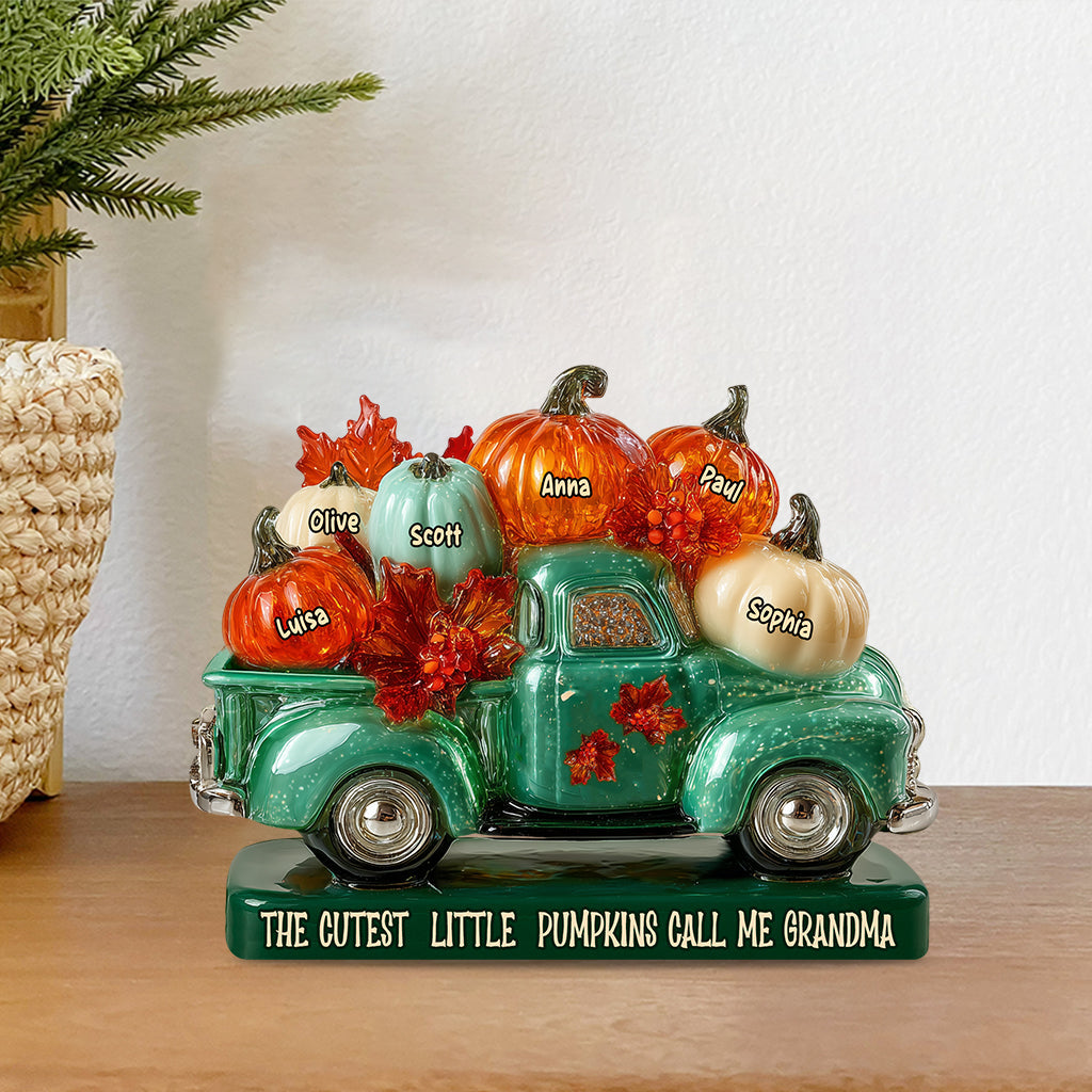 My Little Pumpkins - Personalized Grandma Custom Shaped Acrylic Plaque