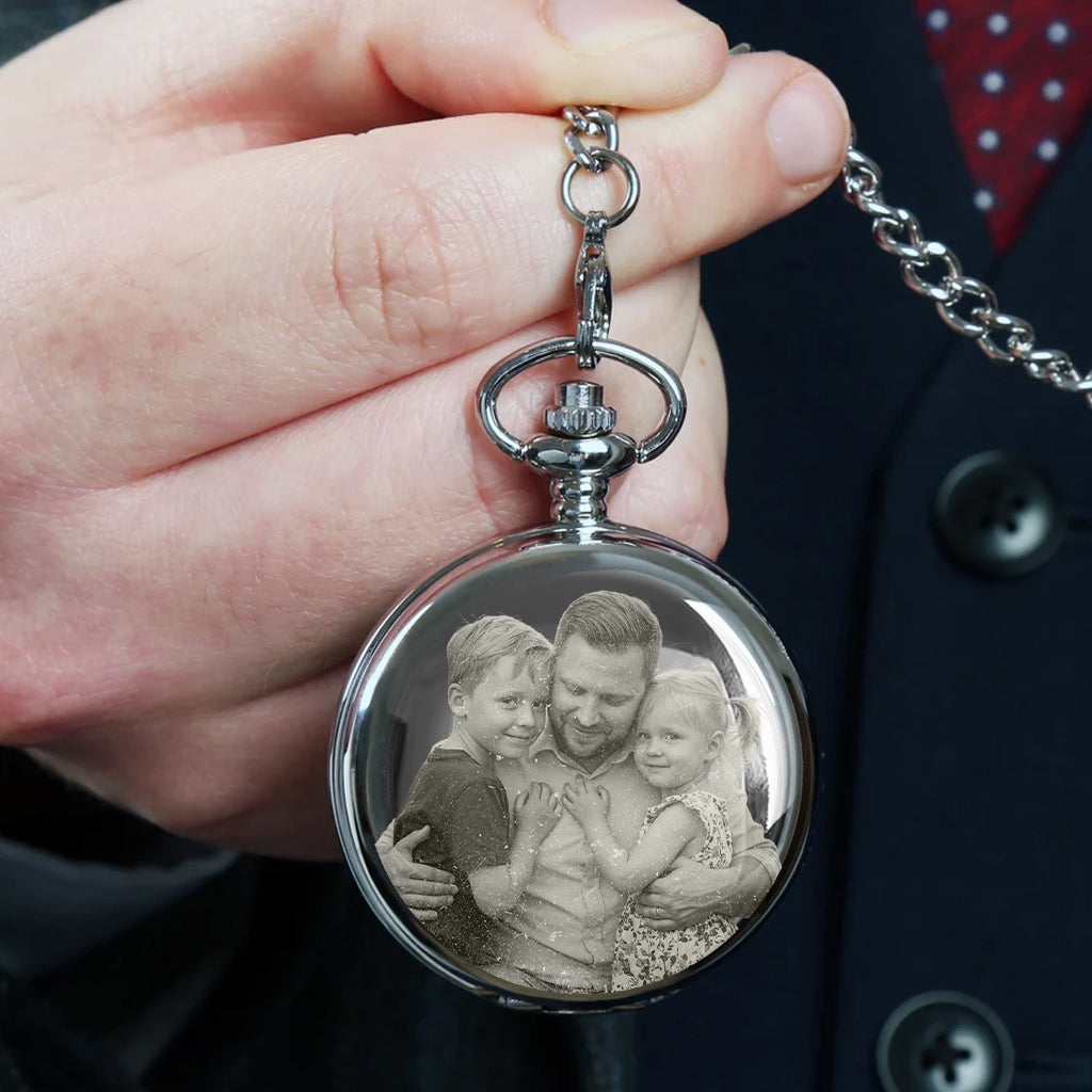Forget Father's Day We Love You Every Day - Personalized Father Pocket Watch