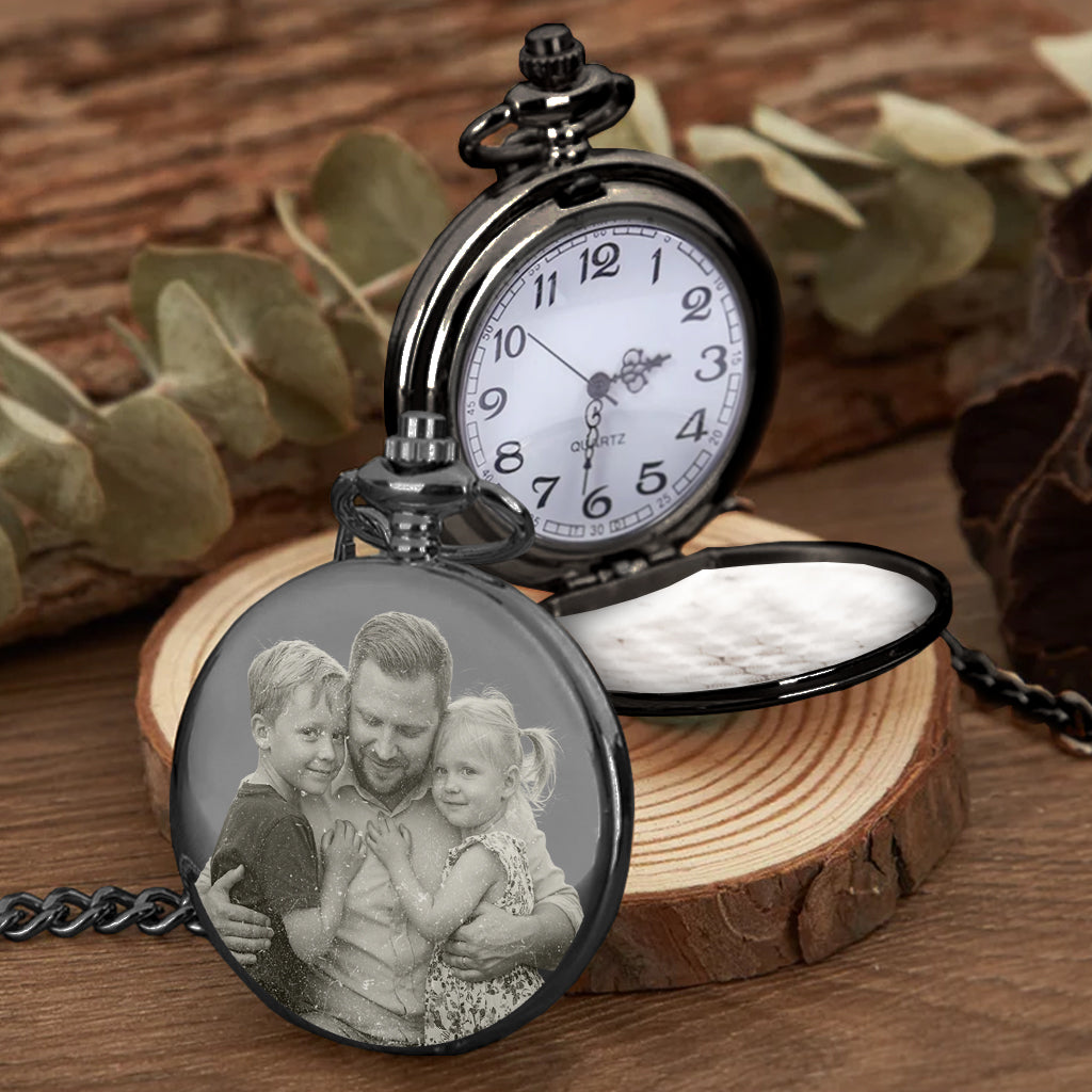 Forget Father's Day We Love You Every Day - Personalized Father Pocket Watch