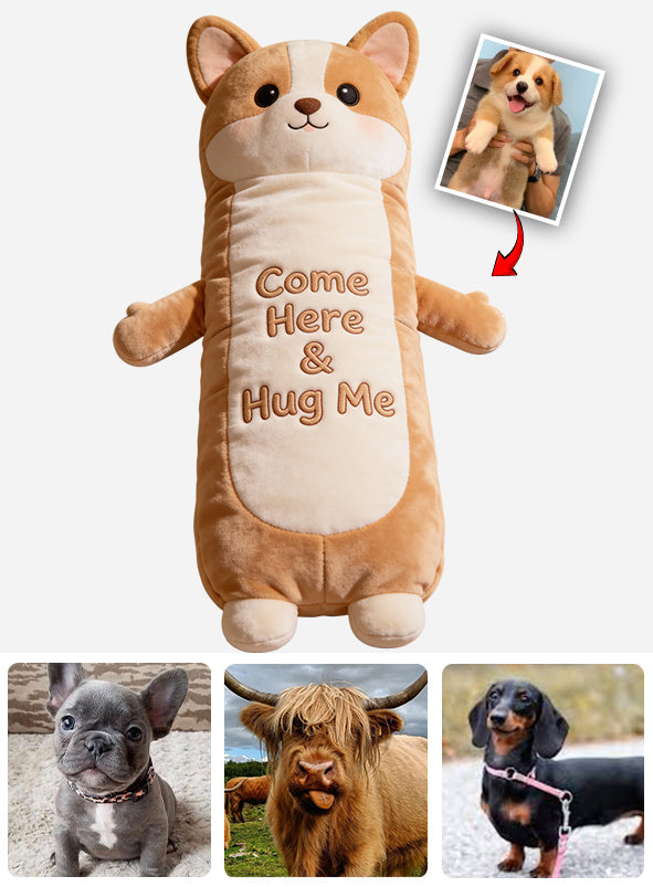 Kuschelkissen für Haustiere, Komfortkissen – personalisiertes Hundekissen aus Kunstfell in Hundeform