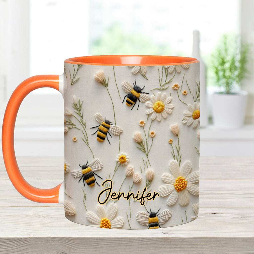 Love Bees - Personalized Bee Accent Mug
