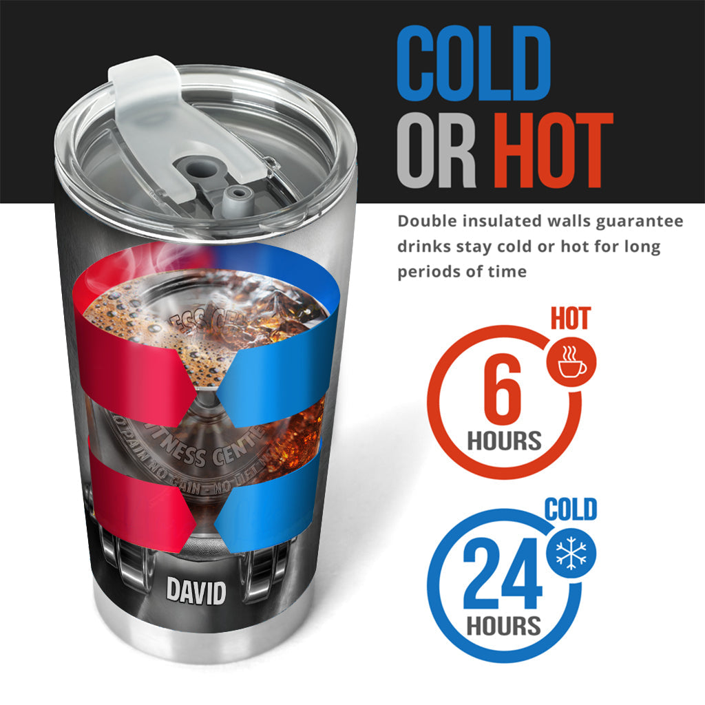 No Pain No Gain - Personalized Fitness Tumbler