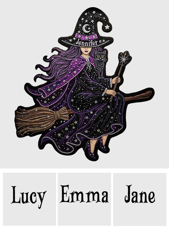 Flying Witch - Personalized Witch Non-Slip Tufted Rug