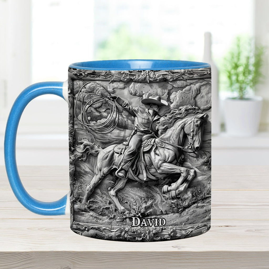 Western Cowboy - Personalized Western Outfit Accent Mug