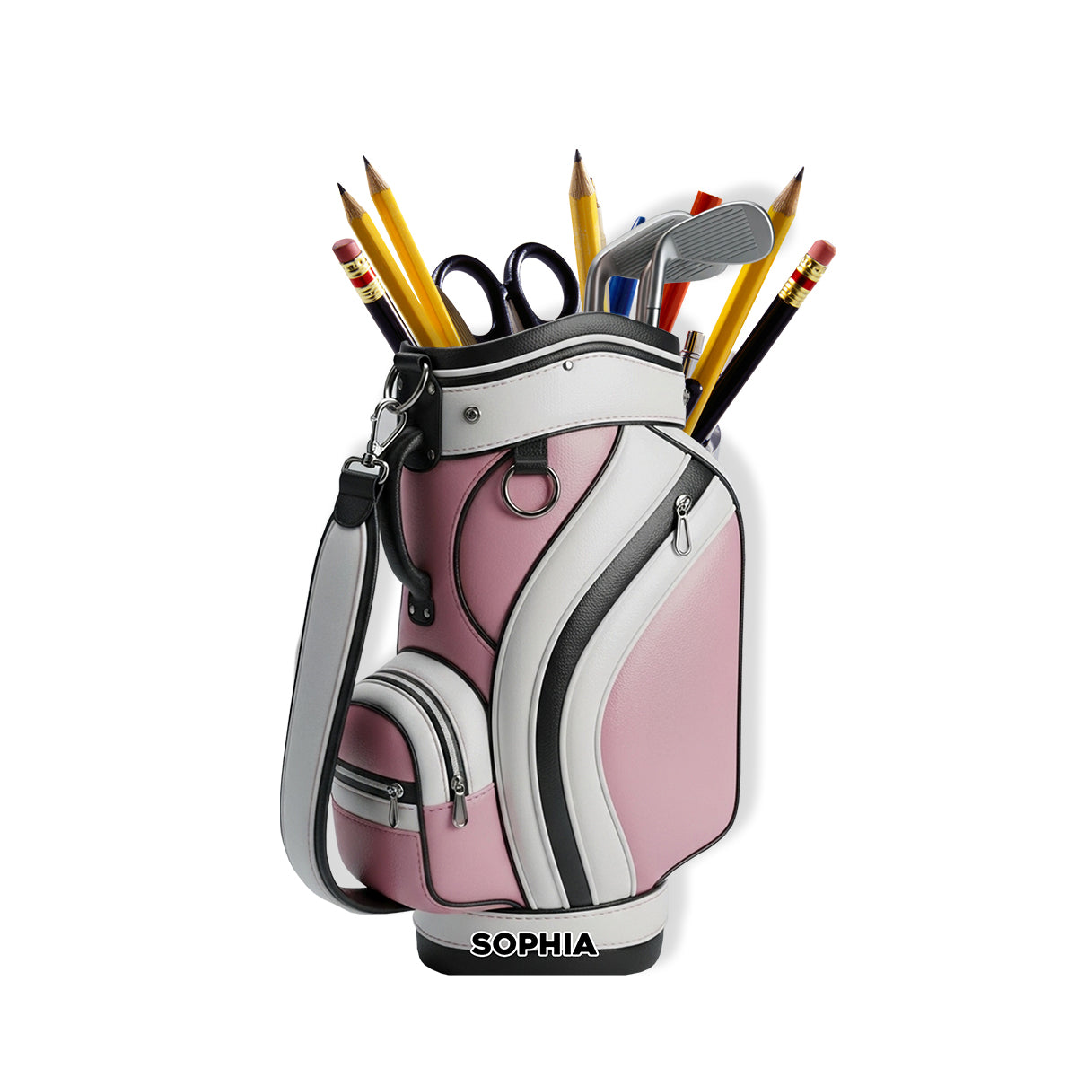 Golfer Life - Personalized Golf Wooden Pen Holder