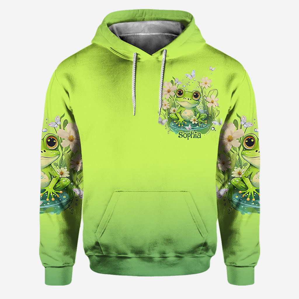 Just A Girl Who Love Frogs - Personalized Frog Hoodie and Leggings