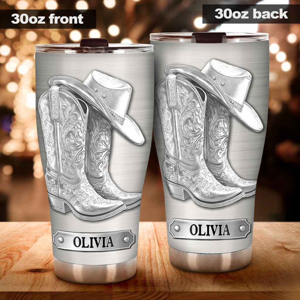 Western Spirit - Personalized Cowgirl Tumbler