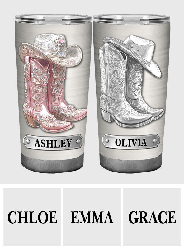 Western Spirit - Personalized Cowgirl Tumbler