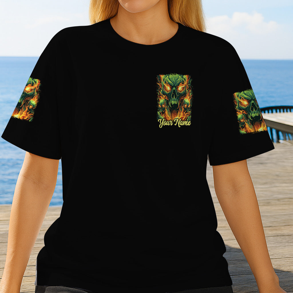 Back Off - Personalized Skull All Over Shirt