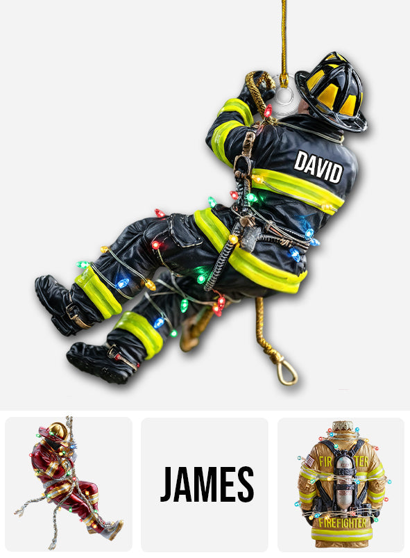 Stolze Feuerwehrleute – Weihnachtsschmuck für personalisierte Feuerwehrleute