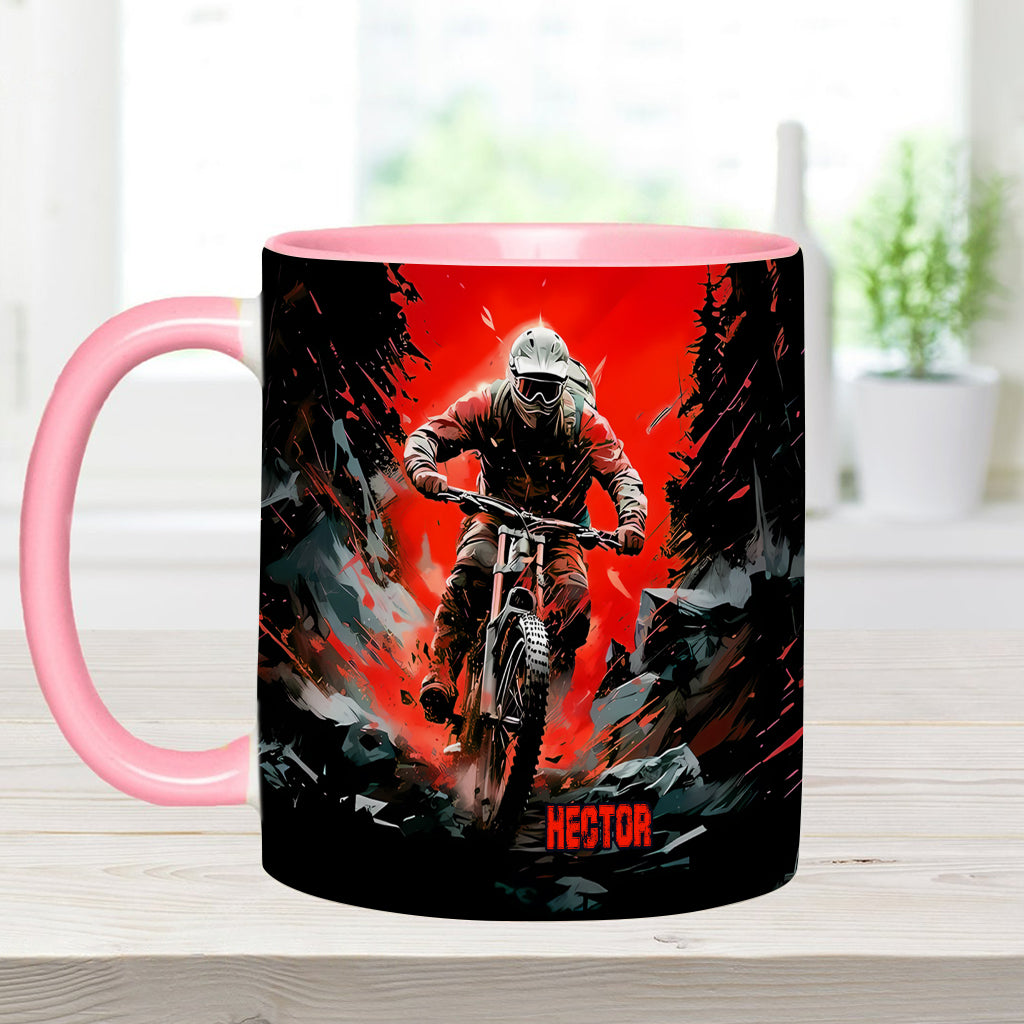 Cool Dirt Bike, Motocross - Personalized Dirt Bike Accent Mug