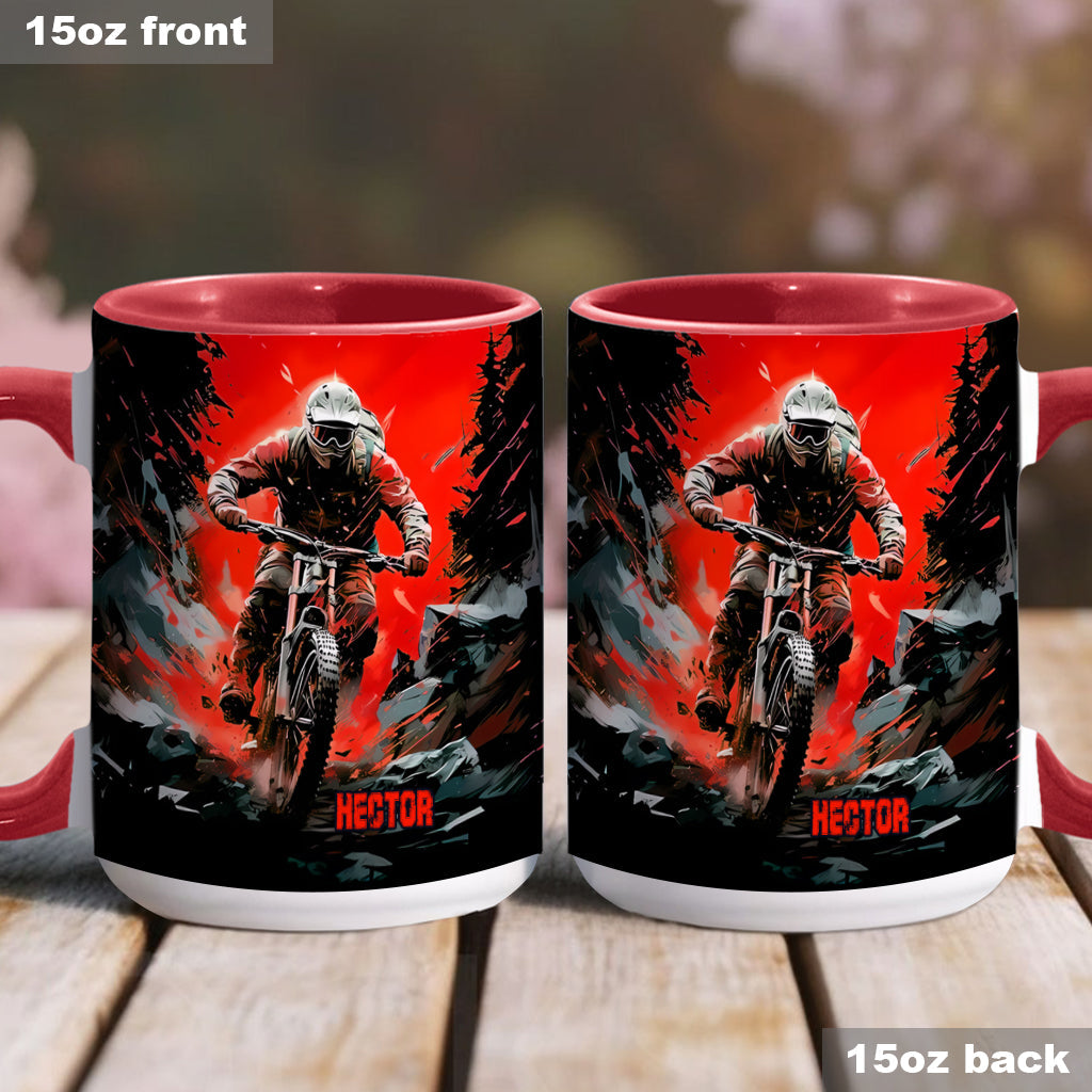 Cool Dirt Bike, Motocross - Personalized Dirt Bike Accent Mug