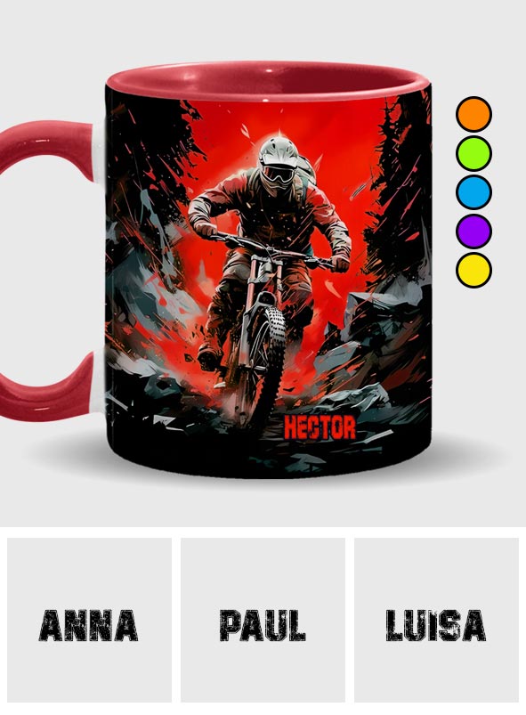 Cool Dirt Bike, Motocross - Personalized Dirt Bike Accent Mug