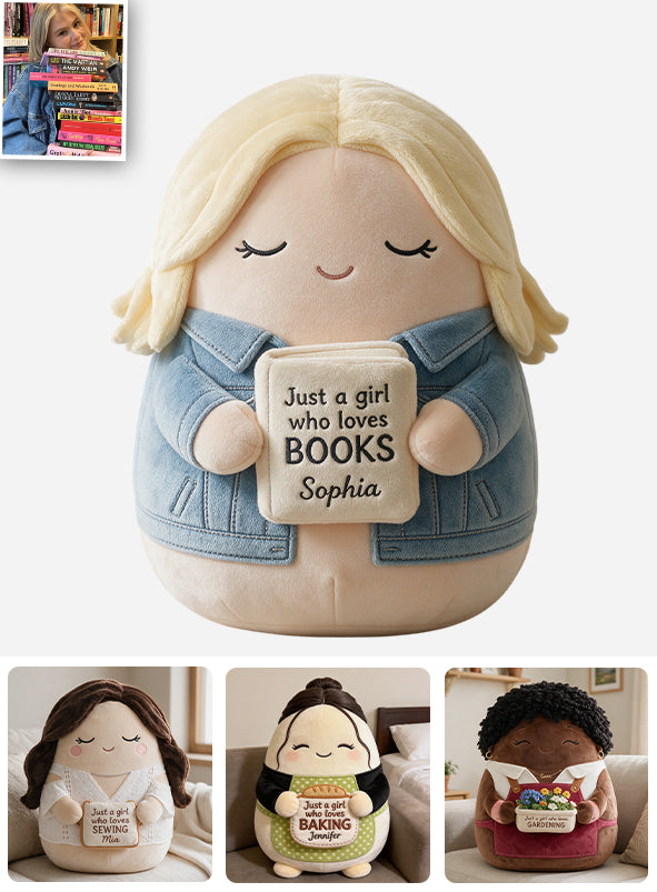 Cute Character - Personalized Gardening Premium Faux Fur Pillow