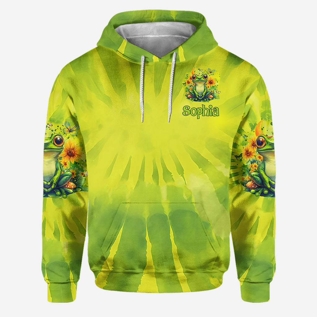 Just A Girl Who Love Frogs - Personalized Frog Hoodie and Leggings